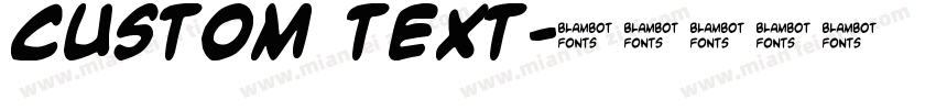 CUSTOM TEXT字体转换